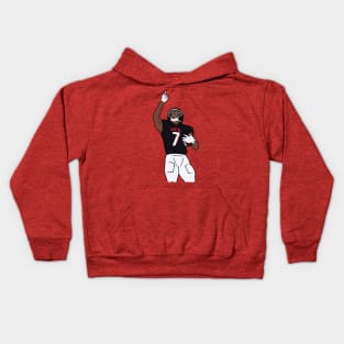 Bijan Robinson Pointing Up Kids Hoodie